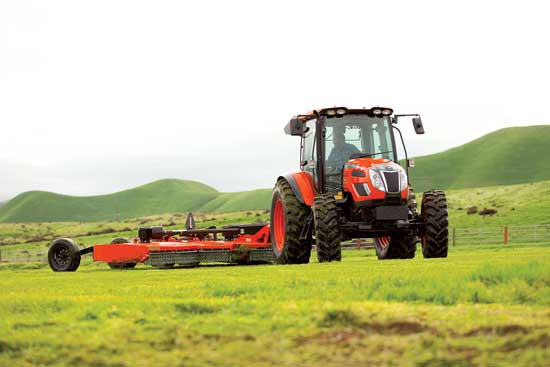 If your needs for hay would involve more than 100 bales of hay a year, a heavy-framed utility tractor with a higher horsepower rating may suit you better.